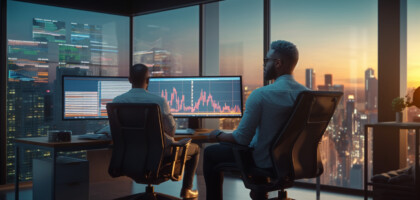 What does the Forex market display on its six-hour charts?